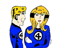 Johnny e Susan Storm dei Fantastici 4.jpg